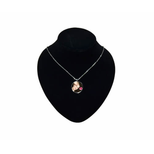 Collar colgante redondo con hilo metálico Sublimación Transferencia Térmica