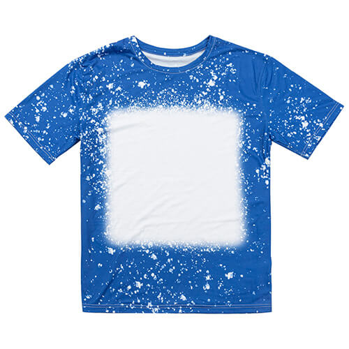 T-Shirt Cotton-Like Bleached Starry Blue for sublimation