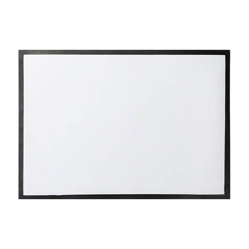 Dörrmatta 85 x 60 cm på svart gummi för sublimering