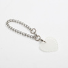 Acrylic mug tag for sublimation - frayed heart on a chain