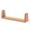 U-shaped wooden base for LED lamp - 21.6 cm