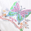 Sheet with cubic zirconia for thermal transfer - a small butterfly