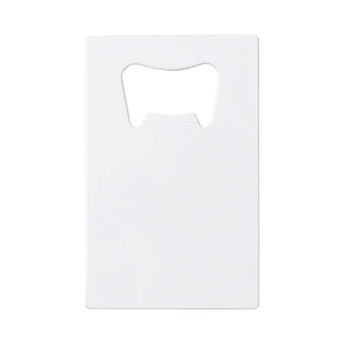 5,3 x 8,5 cm flesopener voor sublimatie - wit