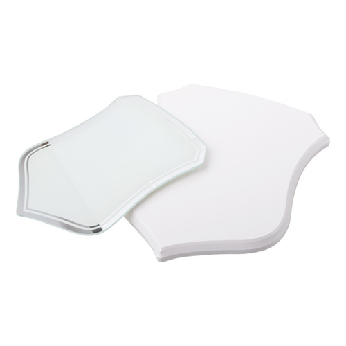 Rama de sticlă - scut pe substrat MDF alb pentru sublimare