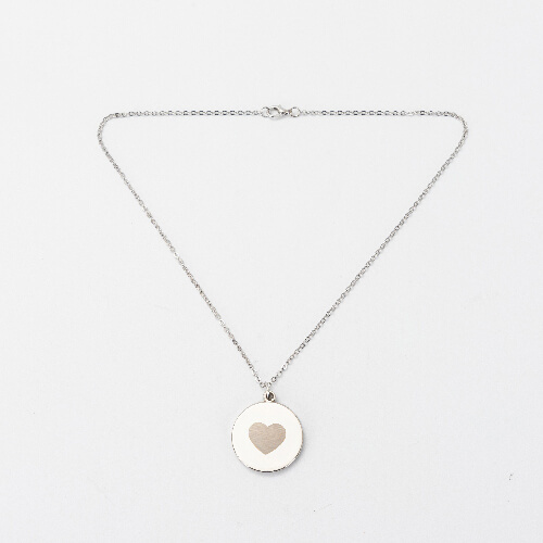 Round medallion for sublimation - heart