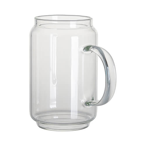 A 500 ml glass with a handle for sublimation