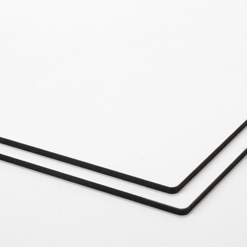 Cartón de fibra para sublimación 20 x 20 x 0,6 cm - 2 unidades. - espalda marrón claro