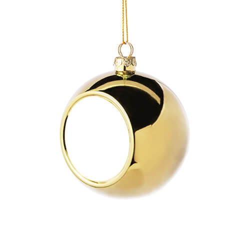 Christmas ball Ø 8 cm for sublimation - gold