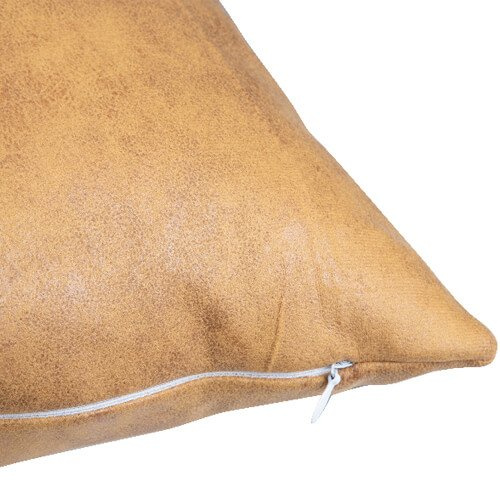 Leren kussensloop 40 x 40 cm voor sublimatie - Geel