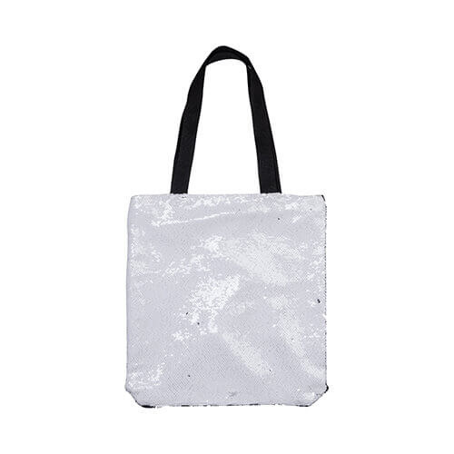 Tas met witte pailletten 35 x 38 cm voor sublimatie