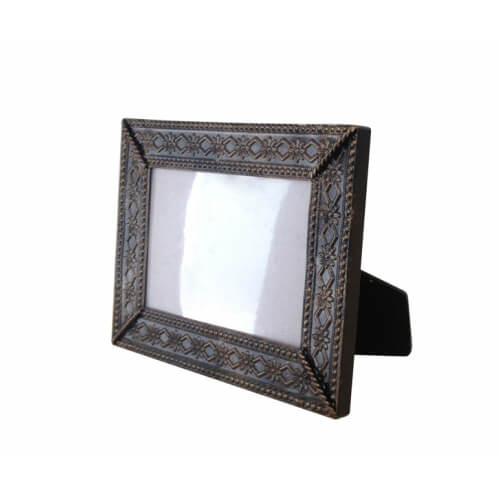 Kovinski okvir medeninaste barve 19 x 14 cm sublimacija Termični prenos