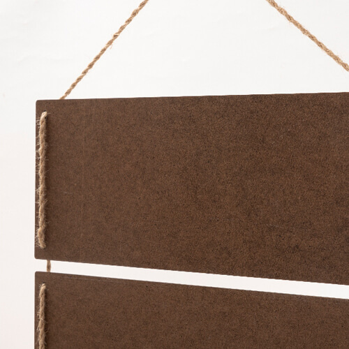 Zes rechthoekige MDF ophangframes voor sublimatie