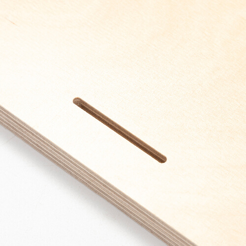 Triangulär fotoram i plywood för sublimering - 17,8 x 20,3 cm