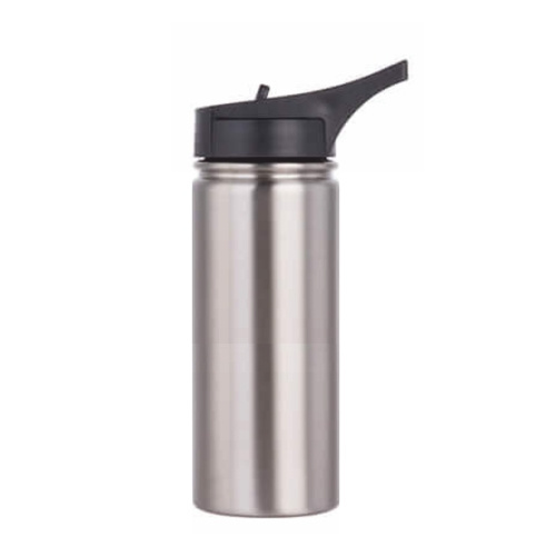 Μπουκάλι από ανοξείδωτο χάλυβα 750 ml με αθλητικό επιστόμιο για εξάχνωση - ασημί