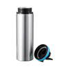 850 ml silver aluminum water bottle with a screw cap with a blue insert for sublimation