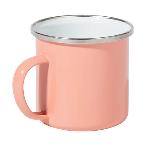 Metal mug for sublimation 360 ml - coral