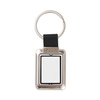 Roterande nyckelring för sublimeringsnycklar - rektangel på en svart rem