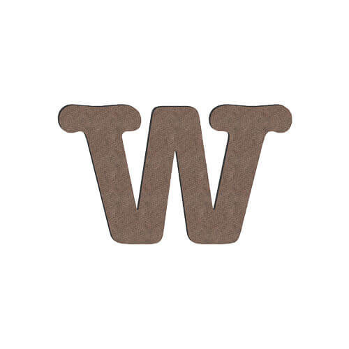 Декоративна буква от MDF за сублимация 10 cm W