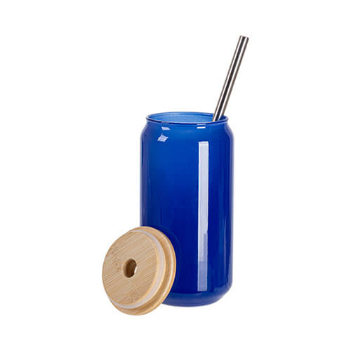 Een glas van 550 ml dat van kleur verandert bij blootstelling aan hitte voor sublimatie - blauw