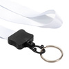 White lanyard with plastic buckle for sublimation