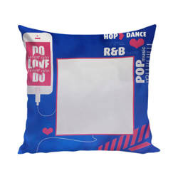 To-farvet satinpudebetræk 38 x 38 cm til sublimering - Teeneagers