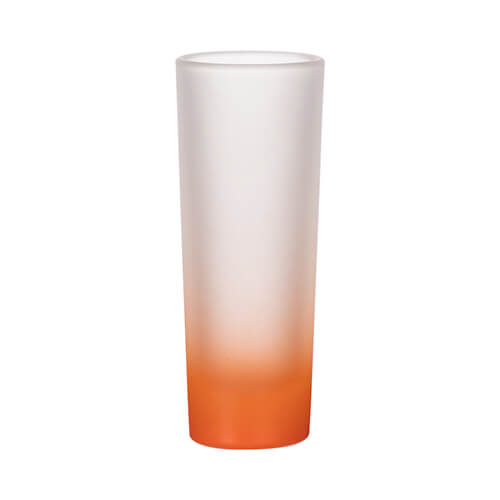 Verre dépoli pour sublimation 90 ml - dégradé orange 