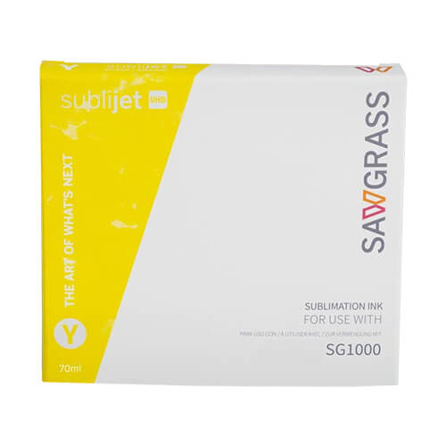 Dzeltena Sawgrass SubliJet-UHD želejas tinte Virtuoso SG1000