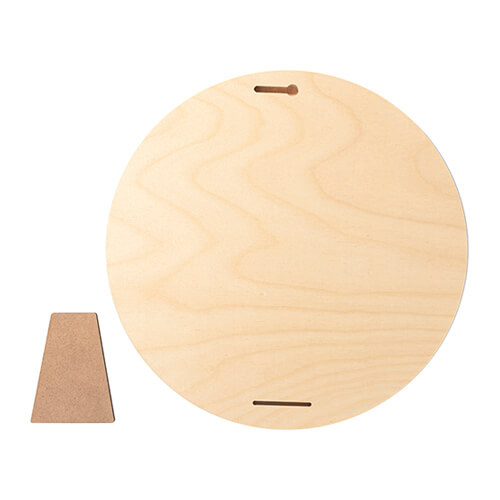 Rund fotoram i plywood för sublimering - Ø 25,4 cm