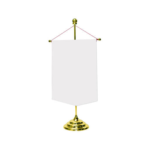 Witte wimpel met basis Sublimatie thermische overdracht