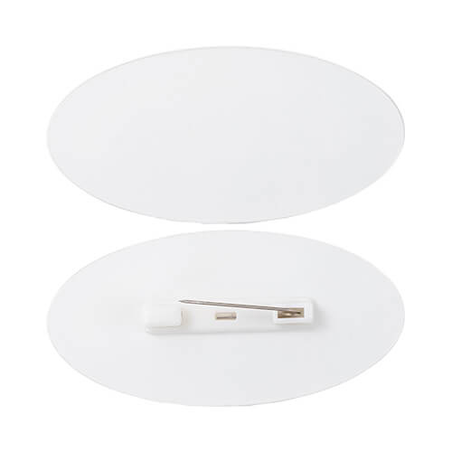 Akryylilappu 7,6 x 3,8 cm sublimaatiota varten - soikea