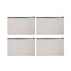Set van 4 linnen make-up tasjes voor bedrukking