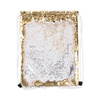 Rygpose 36 x 45 cm med pailletter til sublimering - guld