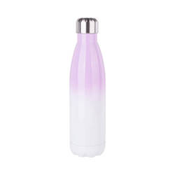 Bidon - butelka na napoje 500 ml do sublimacji - biało-fioletowa