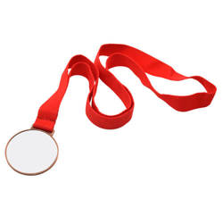 Brązowy medal Ø 6 cm / pole padruku Ø 5 cm -  Sublimacja Termotransfer