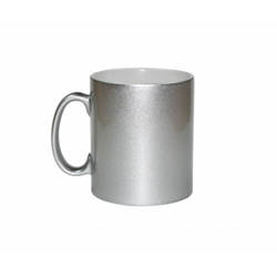 Kubek Metalic 300 ml srebrny Sublimacja Termotransfer