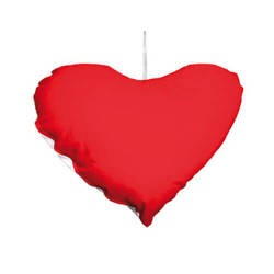 Mini poszewka serce - zawieszka 26 x 20 cm do sublimacji - czerwona