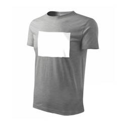 PATCHIRT - bawełniana koszulka do nadruku sublimacyjnego - pole nadruku poziom - szara