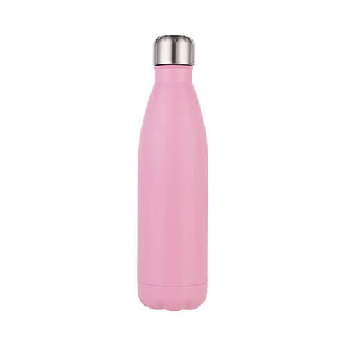 Bidon - butelka na napoje 500 ml do sublimacji - różowa matowa
