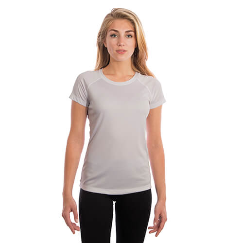 Damska koszulka Solar z krótkim rękawem do sublimacji - Pearl Grey