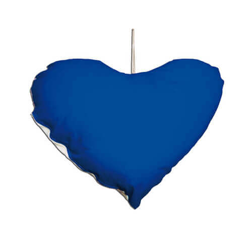 Mini poszewka serce - zawieszka 26 x 20 cm do sublimacji - niebieska