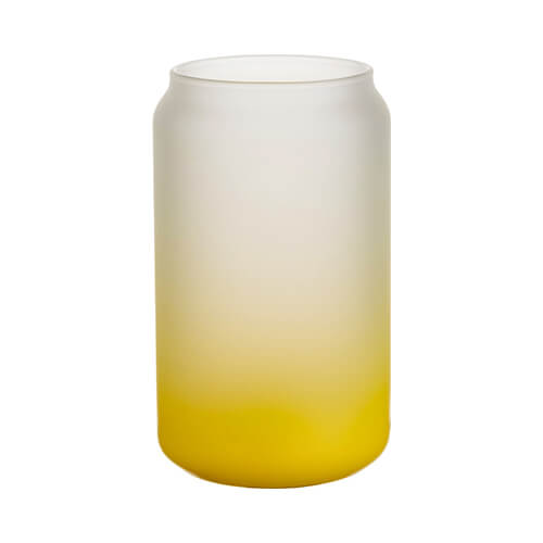 Szklanka 400 ml szroniona do sublimacji - żółty gradient