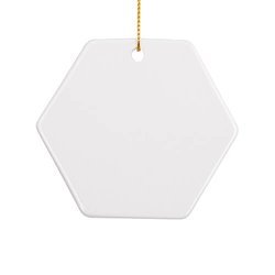 Pandantiv ceramic pentru sublimare - hexagon