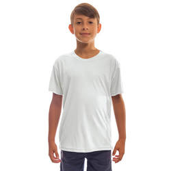 Tricoul cu mânecă scurtă pentru tineret Solar pentru sublimare - alb