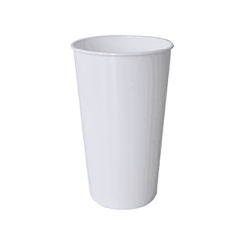 550 ml pahar conic de plastic alb pentru sublimare