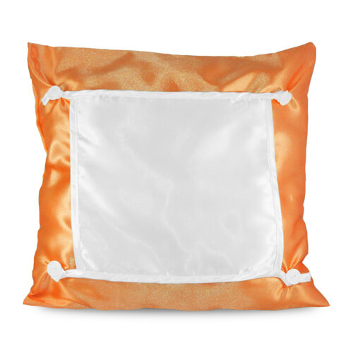 Față de pernă ecologică 40 x 40 cm portocaliu Sublimare prin transfer termic