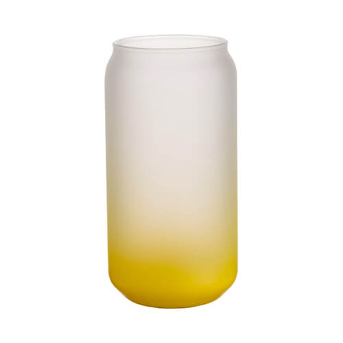 Sticlă mată de 550 ml pentru sublimare - gradient galben