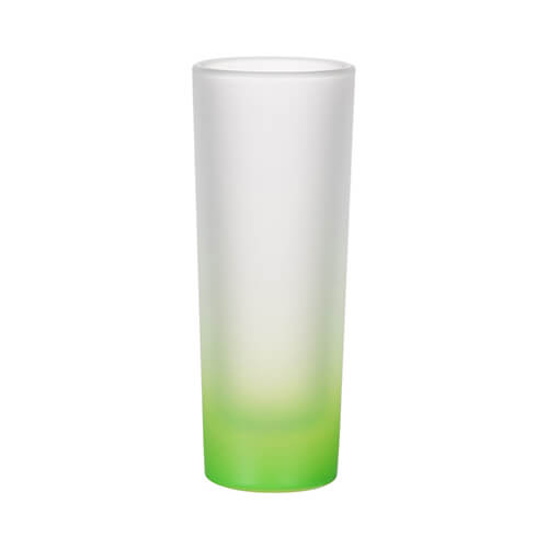 Sticlă mată de 90 ml pentru sublimare - gradient verde