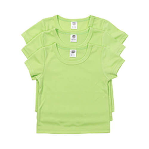 Tricoul cu mânecă scurtă pentru copii pentru sublimare - verde