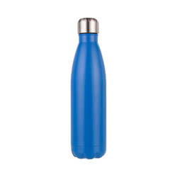Botella de agua - botella de 500 ml para impresión por sublimación - azul mat