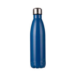 Botella de agua - botella de 500 ml para impresión por sublimación - azul oscuro
